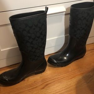 Coach rain boots